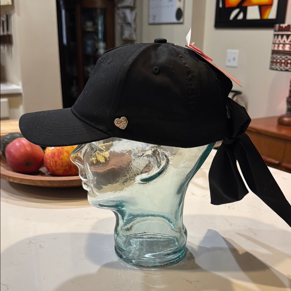 Juicy Couture Black Cap with Bow Accent